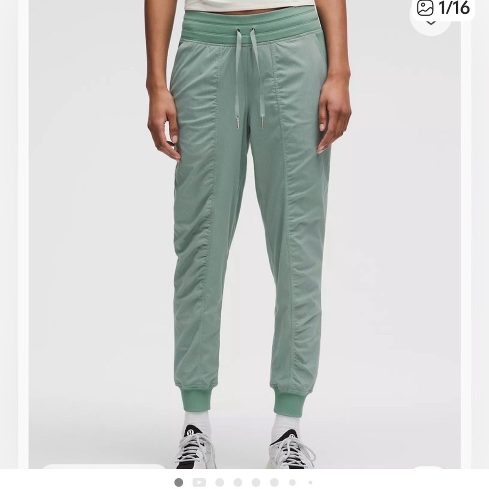 Lululemon Dance Studio Joggers Lined Sz 6 Crater Blue